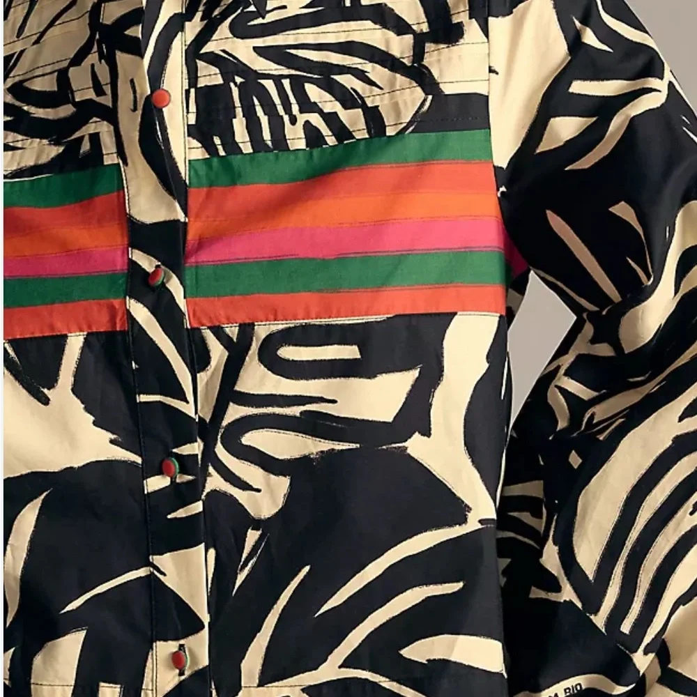 Farm Rio x Anthropologie Puff-Sleeve Graphic Blouse - Picture 2 of 5